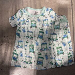 Caden Lane Kids Pajamas with Golf Designs